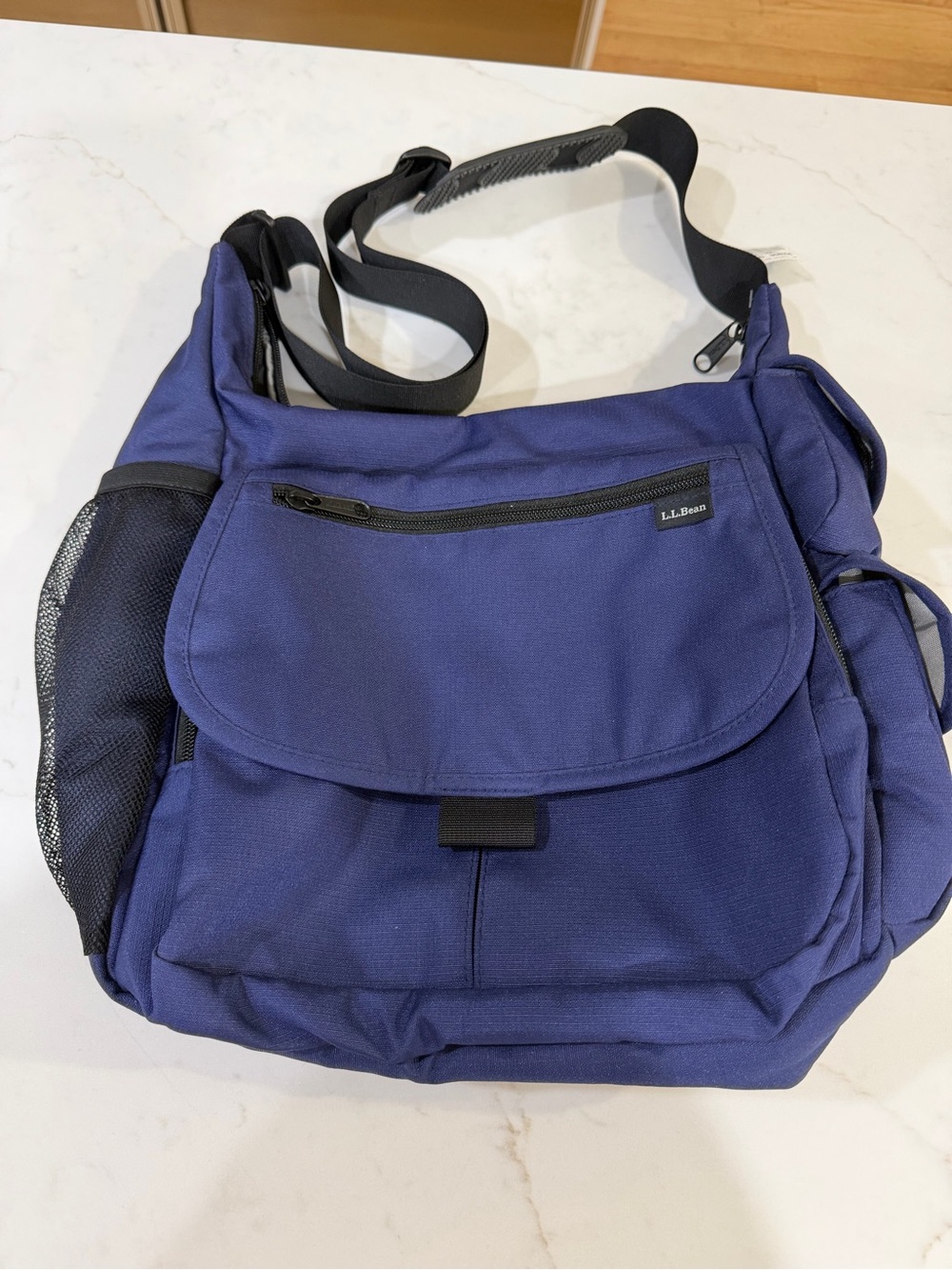 L.L. Bean Blue Men's Messenger Shoulder Bag